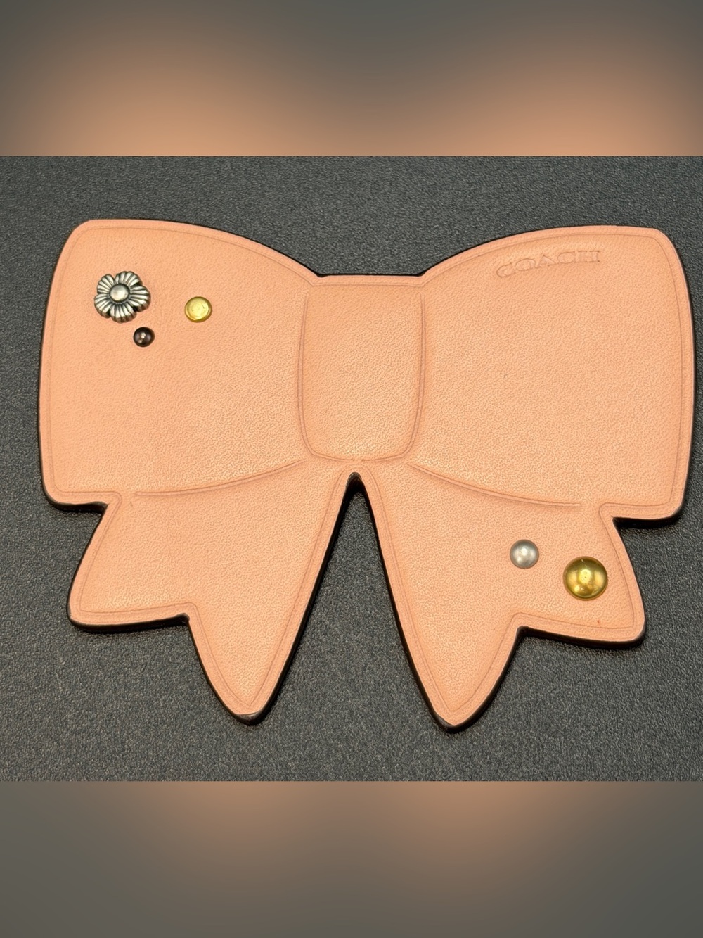 COACH Pink Bow Patch